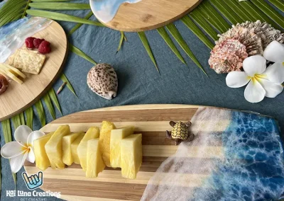 Kai Luna Creations ocean art charcuterie board