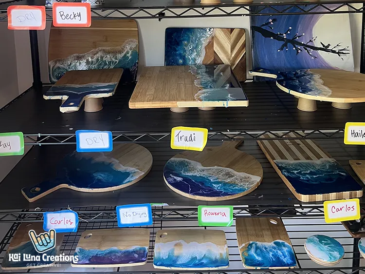 Ocean art studio at Kai Luna Creations