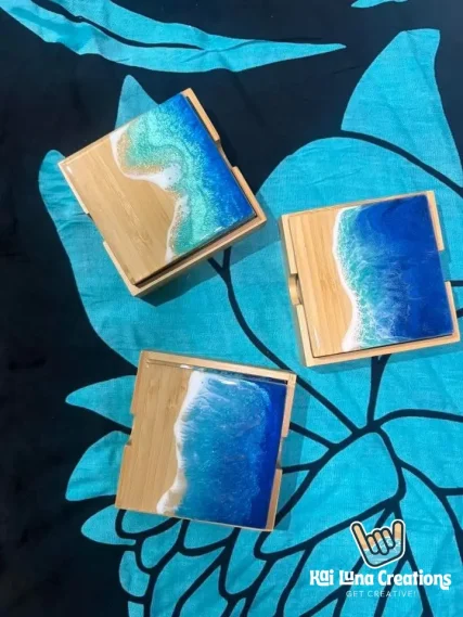 Ocean resin art workshops